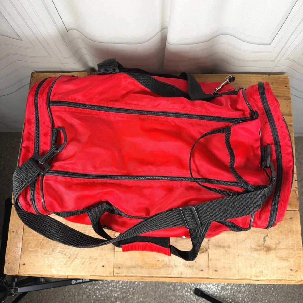 Vintage Augusta Sportswear AMSC American Miniature Schnauzer Club Duffle Bag Red
